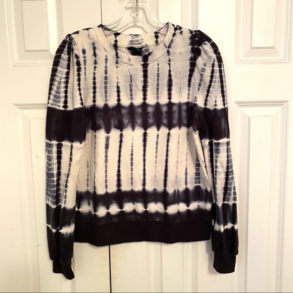 Who What Wear Puff Crewneck Tie-Dye Sweatshirt - Picture 3 of 11